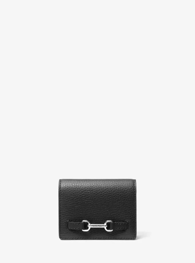 Cartera pequeña de piel granulada Carson Cartera pequeña de piel granulada Carson