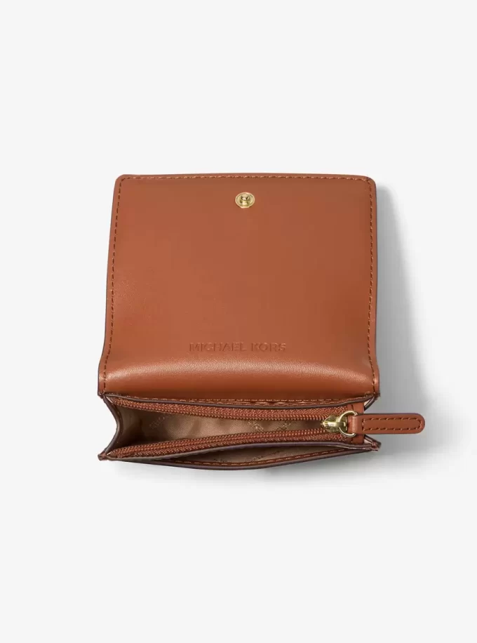 Cartera pequeña de piel granulada Carson Cartera pequeña de piel granulada Carson