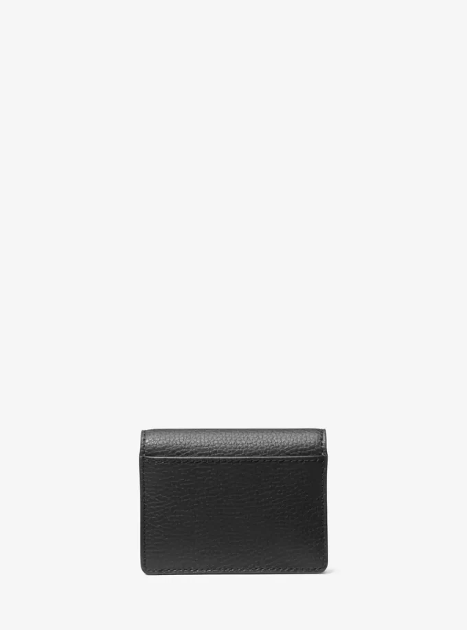 Cartera pequeña de piel granulada Carson Cartera pequeña de piel granulada Carson