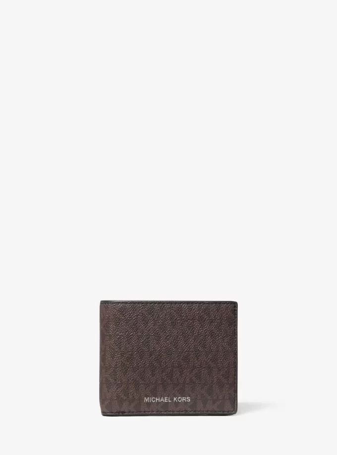 Cartera plegable con el logo de Cooper y estuche para tarjetas Cartera plegable con el logo de Cooper y estuche para tarjetas