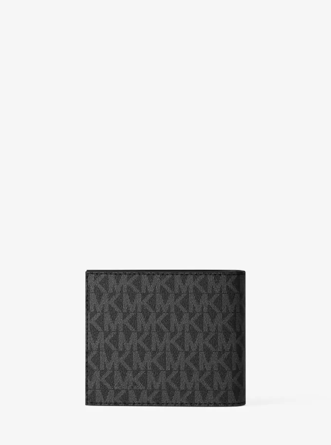 Cartera plegable Cooper con el logo de la firma a rayas Cartera plegable Cooper con el logo de la firma a rayas