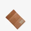 Cartera plegable de piel granulada Jet Set Travel