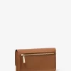 Cartera plegable de piel granulada Jet Set Travel