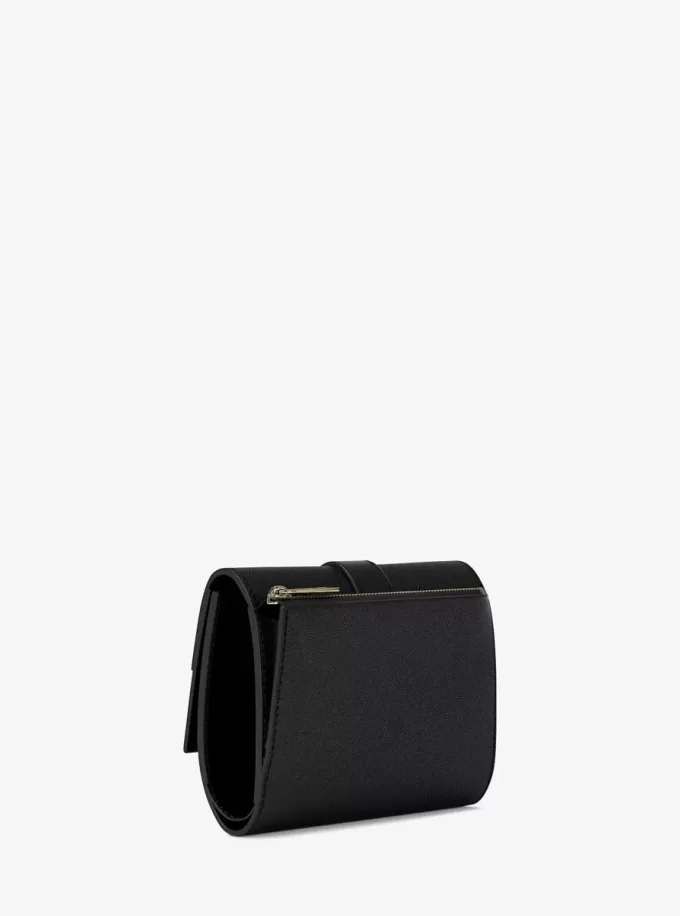 Cartera plegable de piel saffiano mediana Greenwich Cartera plegable de piel saffiano mediana Greenwich