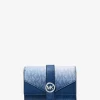 Cartera plegable de tres pliegues con el logotipo distintivo degradado mediano de Greenwich Cartera plegable de tres pliegues con el logotipo distintivo degradado mediano de Greenwich