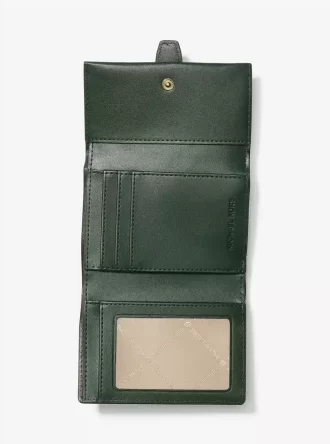Cartera plegable de tres pliegues con el logotipo distintivo degradado mediano de Greenwich