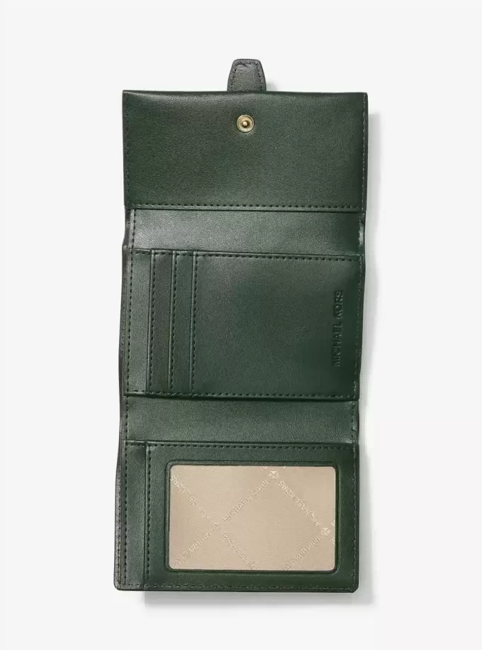 Cartera plegable de tres pliegues con el logotipo distintivo degradado mediano de Greenwich Cartera plegable de tres pliegues con el logotipo distintivo degradado mediano de Greenwich