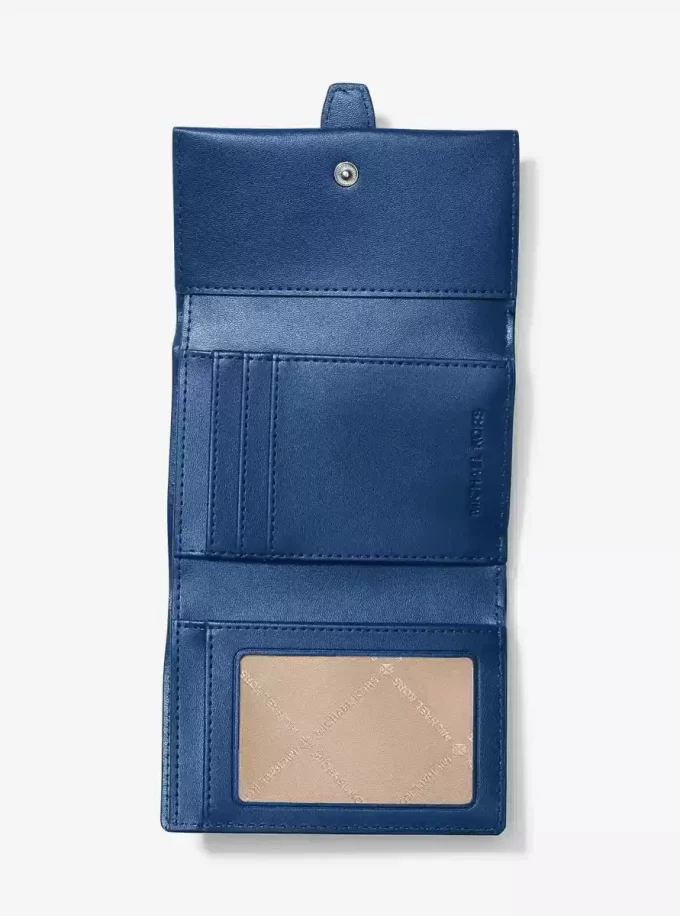 Cartera plegable de tres pliegues con el logotipo distintivo degradado mediano de Greenwich Cartera plegable de tres pliegues con el logotipo distintivo degradado mediano de Greenwich