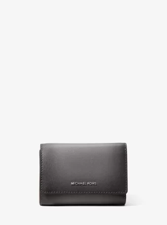Cartera triple Bryant mediana de piel bruñida