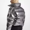 Chaqueta acolchada Ciré de nailon metalizado