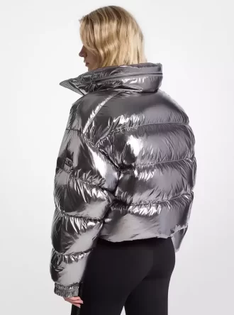 Chaqueta acolchada Ciré de nailon metalizado