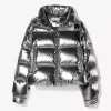 Chaqueta acolchada Ciré de nailon metalizado