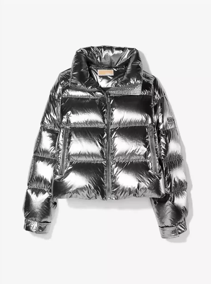 Chaqueta acolchada Ciré de nailon metalizado