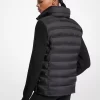 Chaqueta acolchada de nailon y punto Chaqueta acolchada de nailon y punto