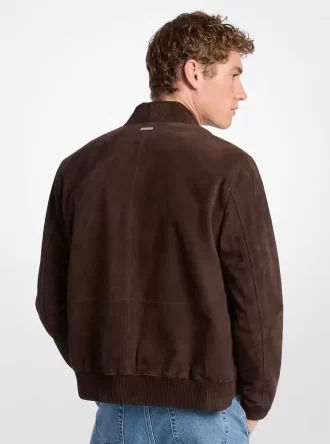 Chaqueta bomber de ante