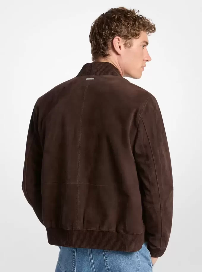 Chaqueta bomber de ante