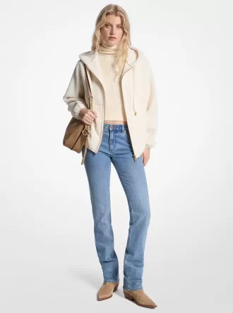 Chaqueta con capucha de sherpa Chaqueta con capucha de sherpa