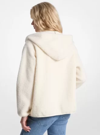 Chaqueta con capucha de sherpa Chaqueta con capucha de sherpa