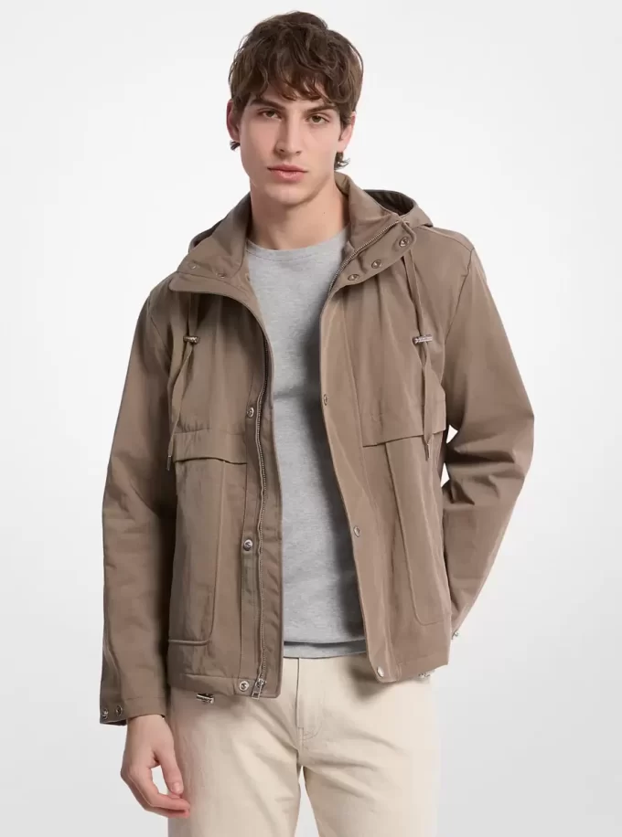 Chaqueta cortavientos de sarga de nailon Chaqueta cortavientos de sarga de nailon