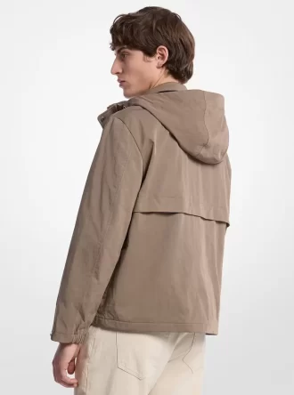 Chaqueta cortavientos de sarga de nailon