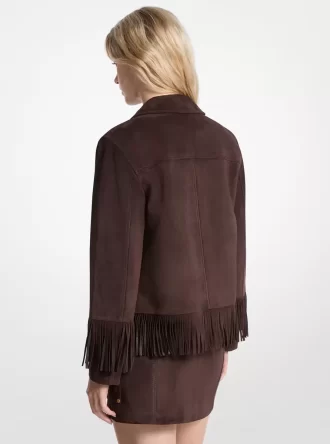 Chaqueta de ante con flecos Chaqueta de ante con flecos