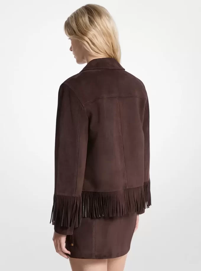 Chaqueta de ante con flecos Chaqueta de ante con flecos