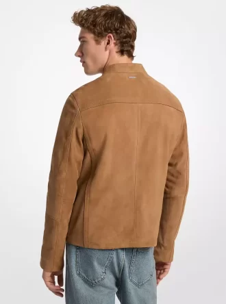 Chaqueta de ante de carreras