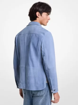 Chaqueta de camisa de ante
