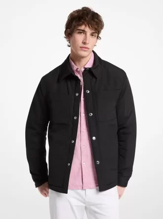 Chaqueta de camisa tejida