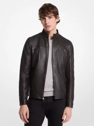 Chaqueta de cuero de carreras
