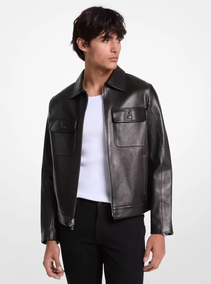 Chaqueta de cuero regenerado Chaqueta de cuero regenerado