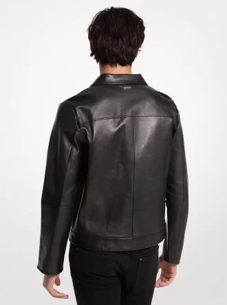 Chaqueta de cuero regenerado