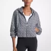 Chaqueta de mezcla de algodón con logo gráfico