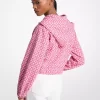 Chaqueta de mezcla de algodón con logo gráfico