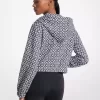 Chaqueta de mezcla de algodón con logo gráfico
