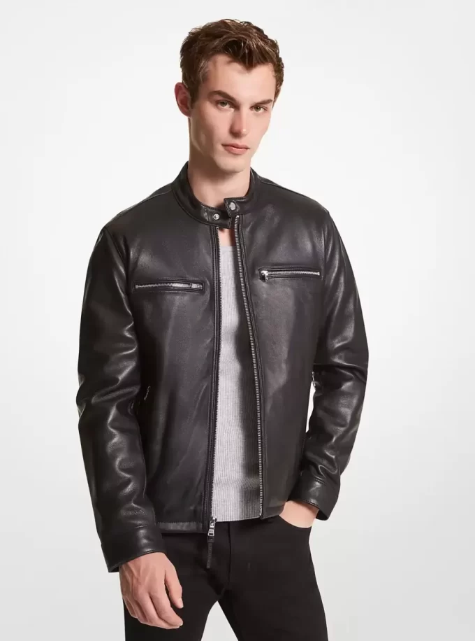 Chaqueta de moto de cuero Chaqueta de moto de cuero