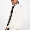 Chaqueta de terciopelo a rayas con cremallera