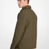 Chaqueta estilo camisa acolchada de algodón elástico Chaqueta estilo camisa acolchada de algodón elástico