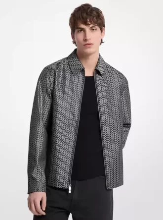Chaqueta jacquard con el logo MK2000