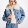 Chaqueta vaquera con cuello de piel sintética Chaqueta vaquera con cuello de piel sintética