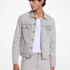 Chaqueta vaquera elástica estilo camionero