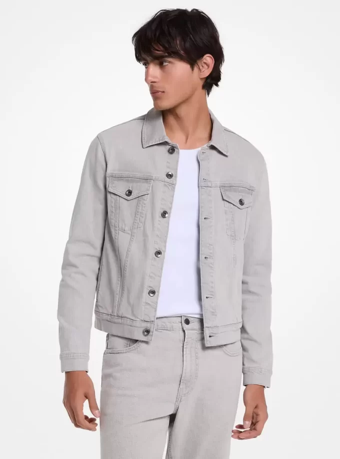 Chaqueta vaquera elástica estilo camionero