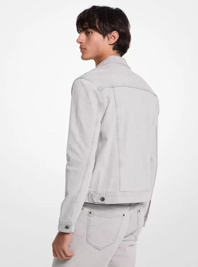 Chaqueta vaquera elástica estilo camionero