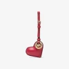 Charm para bolso de cuero con forma de corazón hinchado