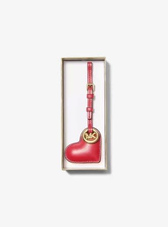 Charm para bolso de cuero con forma de corazón hinchado