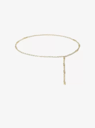 Cinturón de eslabones de cadena adornado