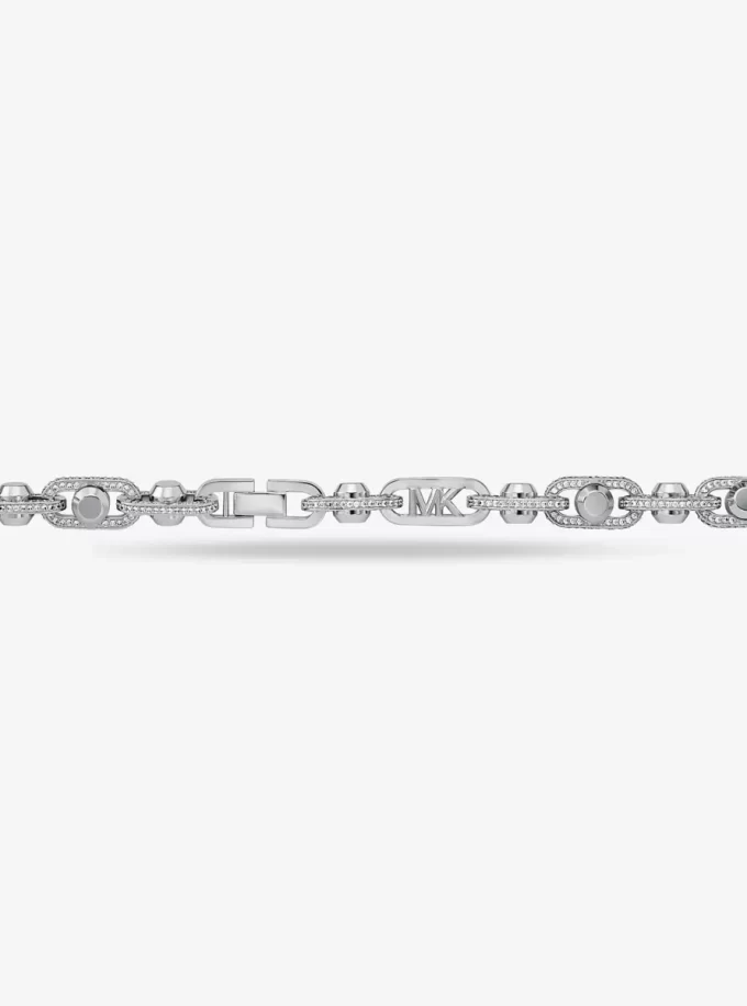Collar Astor Link extragrande de latón chapado en metales preciosos con pavé Collar Astor Link extragrande de latón chapado en metales preciosos con pavé