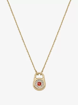 Collar con candado pavé