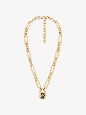 Collar con candado pavé