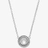 Collar con halo pavé